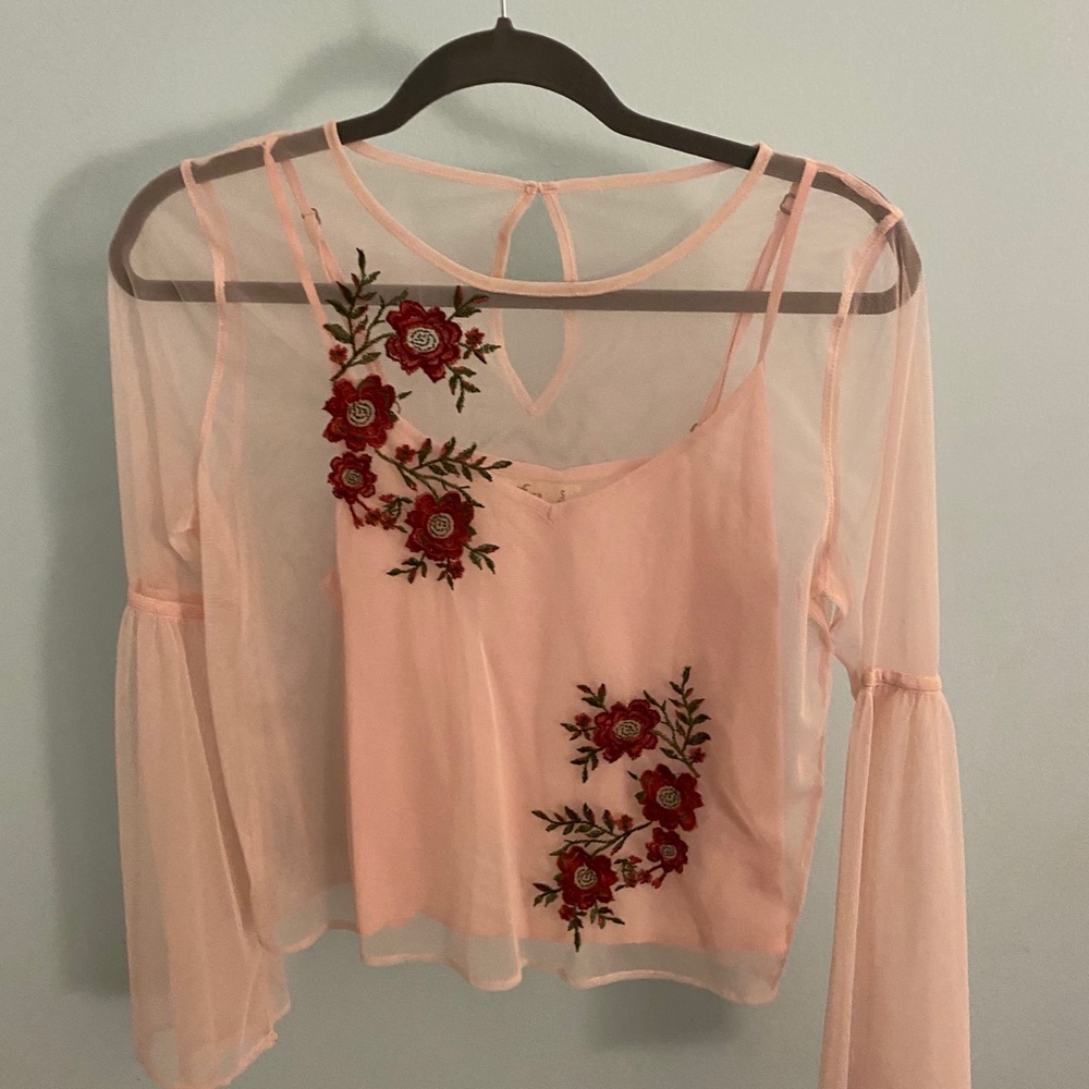 Pink Sheer Blouse